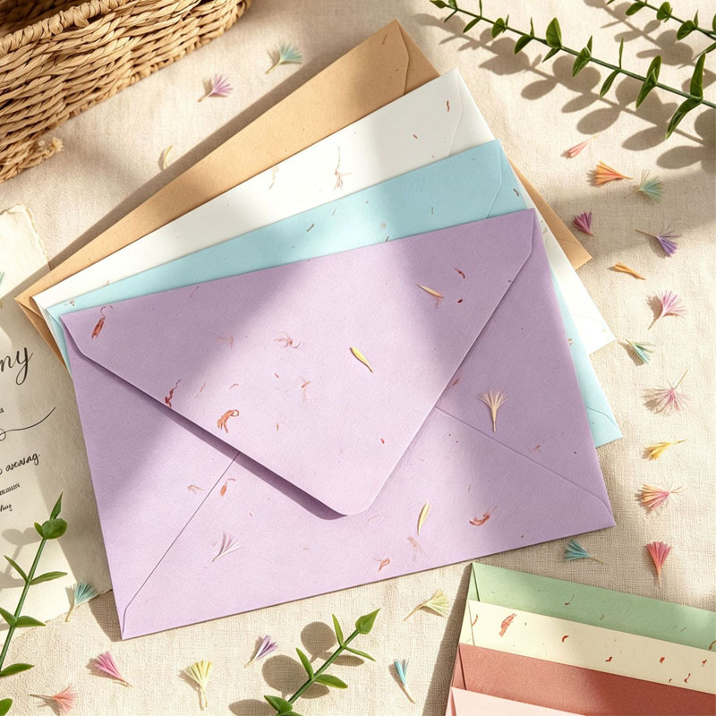 50枚入り 16.5x11cm バウヒニアの花びら型封筒 結 - Wedding Supply Business のレビューと価格