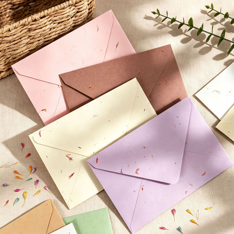 50枚入り 16.5x11cm バウヒニアの花びら型封筒 結 - Wedding Supply Business のレビューと価格