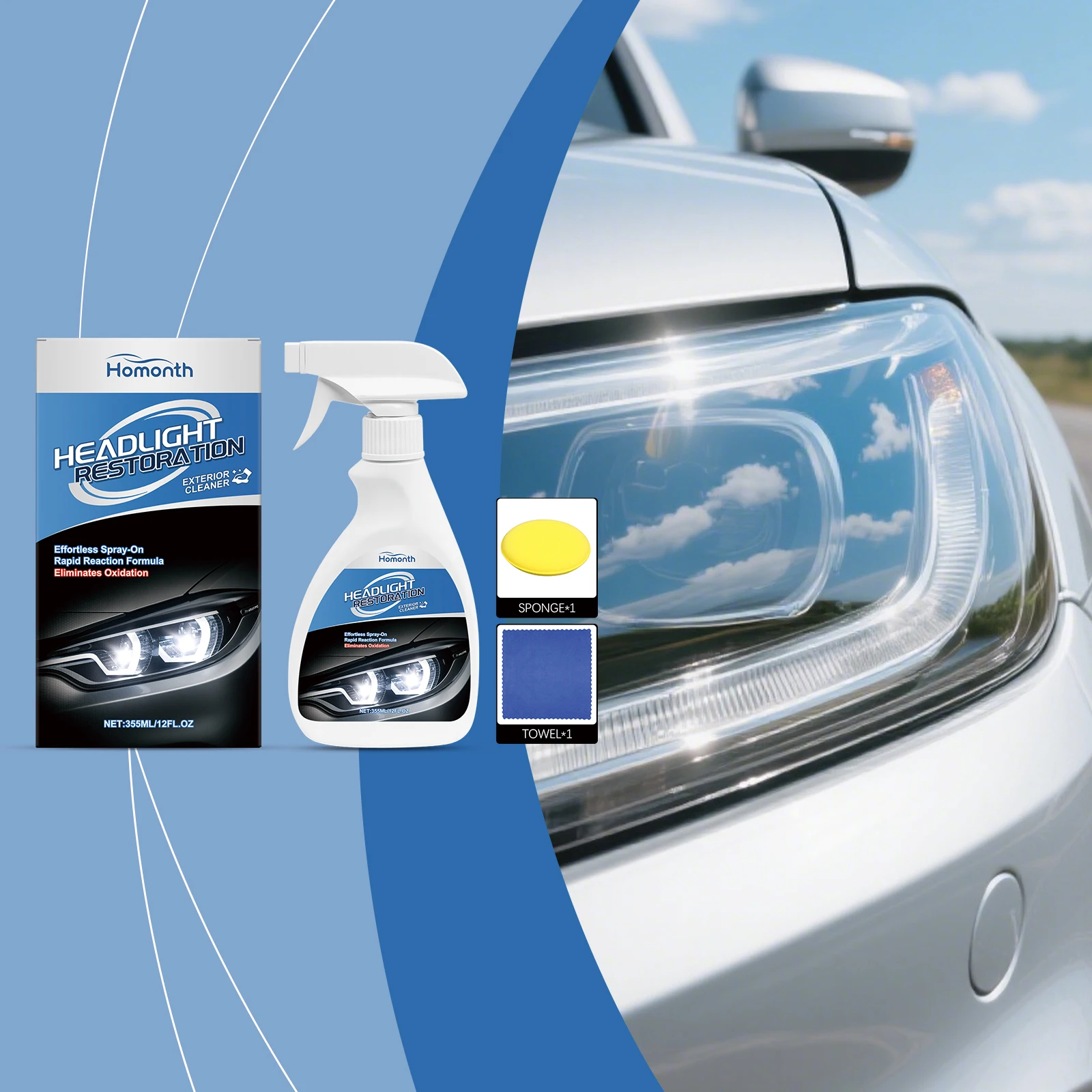 BabyHomonth ヘッドライトケアスプレー、車のヘッド - Wedding Solution のレビューと価格