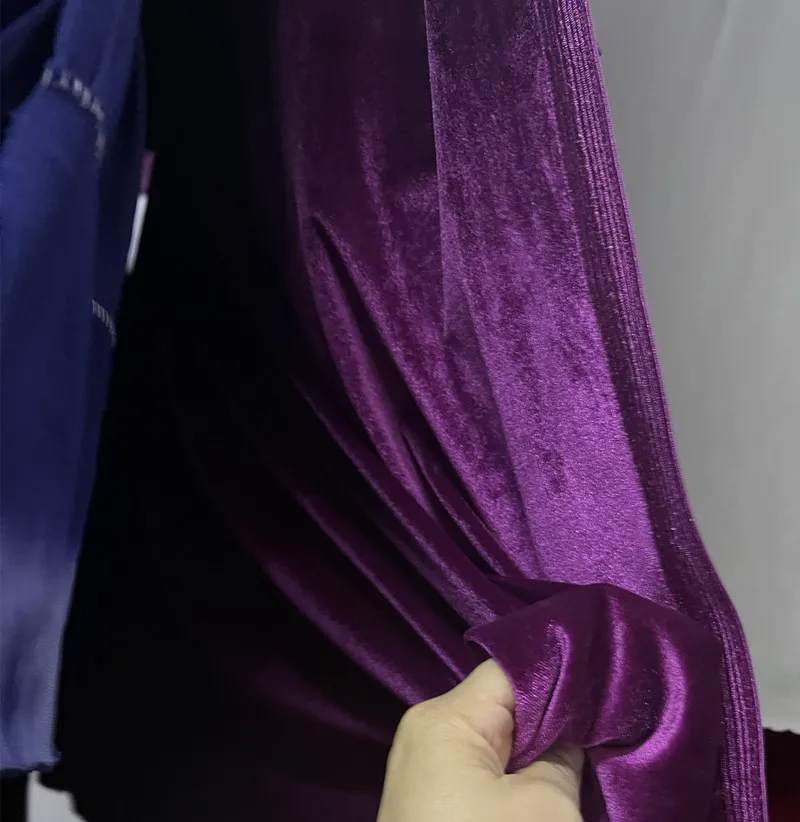 紫色の柔らかいベルベット生地。結婚式やパーティーの背景、カー - Wedding Backdrop Curtain のレビューと価格